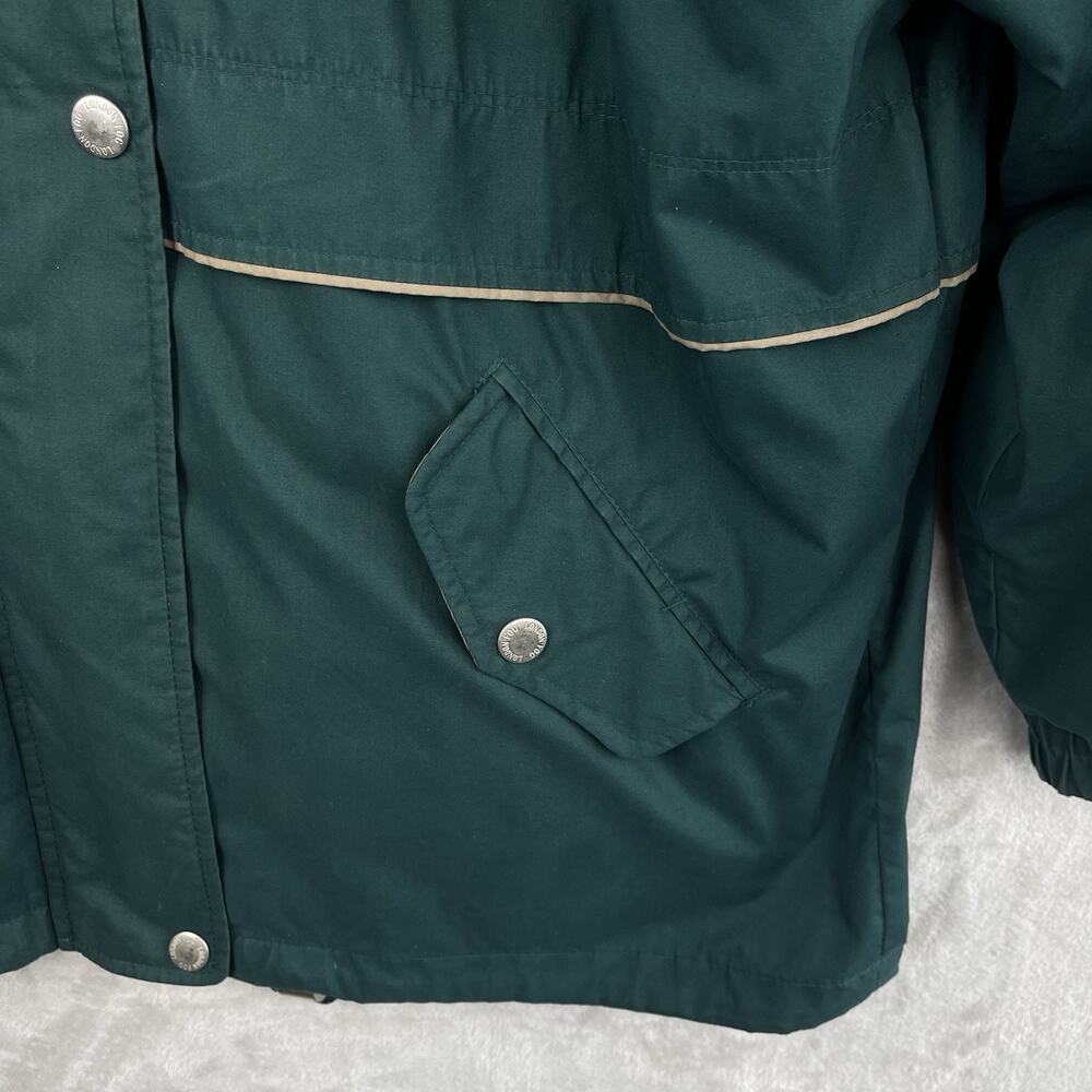 Vintage London Fog Men's Large Green Quilted Chore Jacket 90s Utility Gorpcore - Picture 5 of 16
